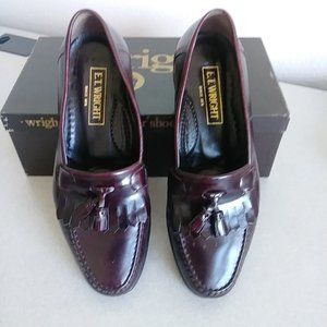 Vintage ET Wright M56, Burgundy, Men's 9D, Made in Italy, Worn - Good Condition